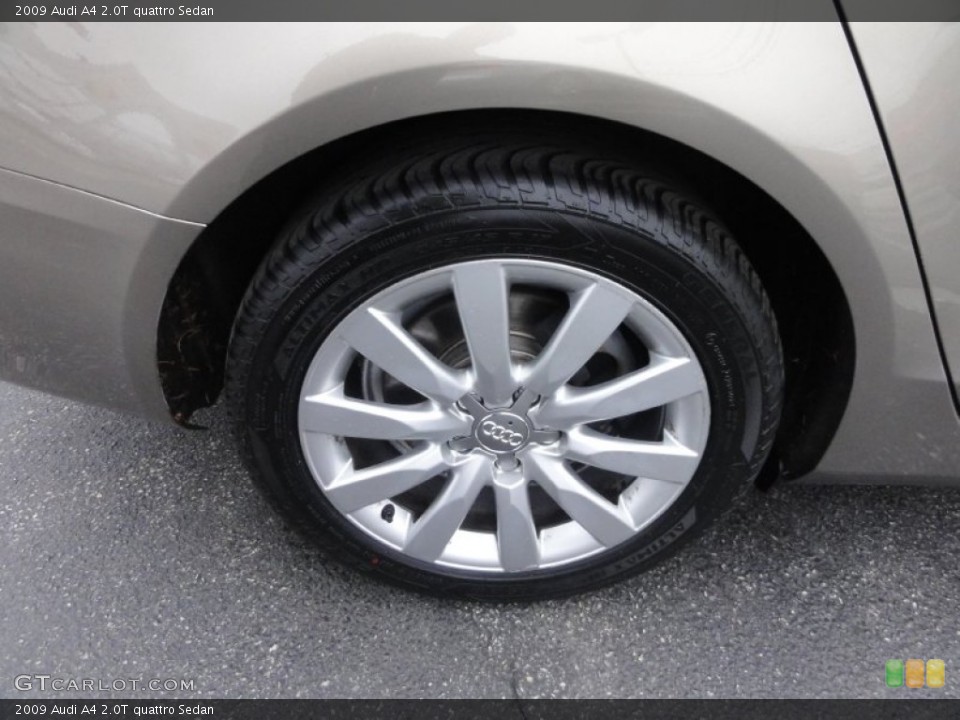 2009 Audi A4 2.0T quattro Sedan Wheel and Tire Photo #58473420