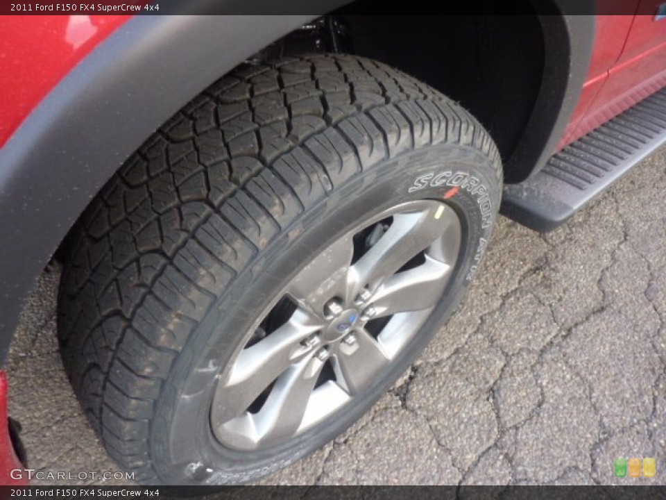 2011 Ford F150 FX4 SuperCrew 4x4 Wheel and Tire Photo #58478793