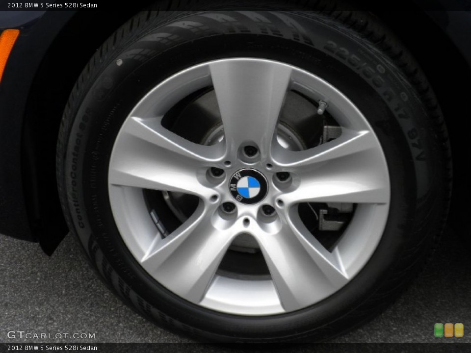 2012 BMW 5 Series 528i Sedan Wheel and Tire Photo #58479927