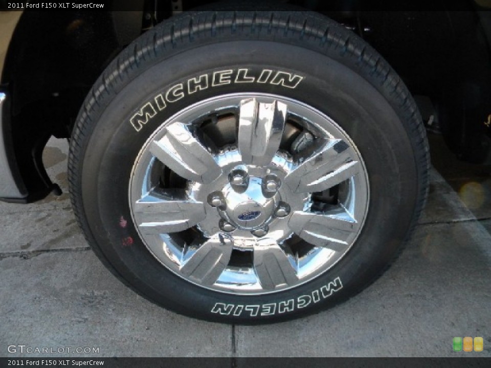 2011 Ford F150 XLT SuperCrew Wheel and Tire Photo #58485003