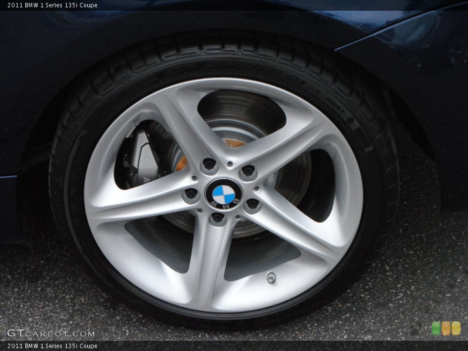 2011 BMW 1 Series 135i Coupe Wheel and Tire Photo #58490686