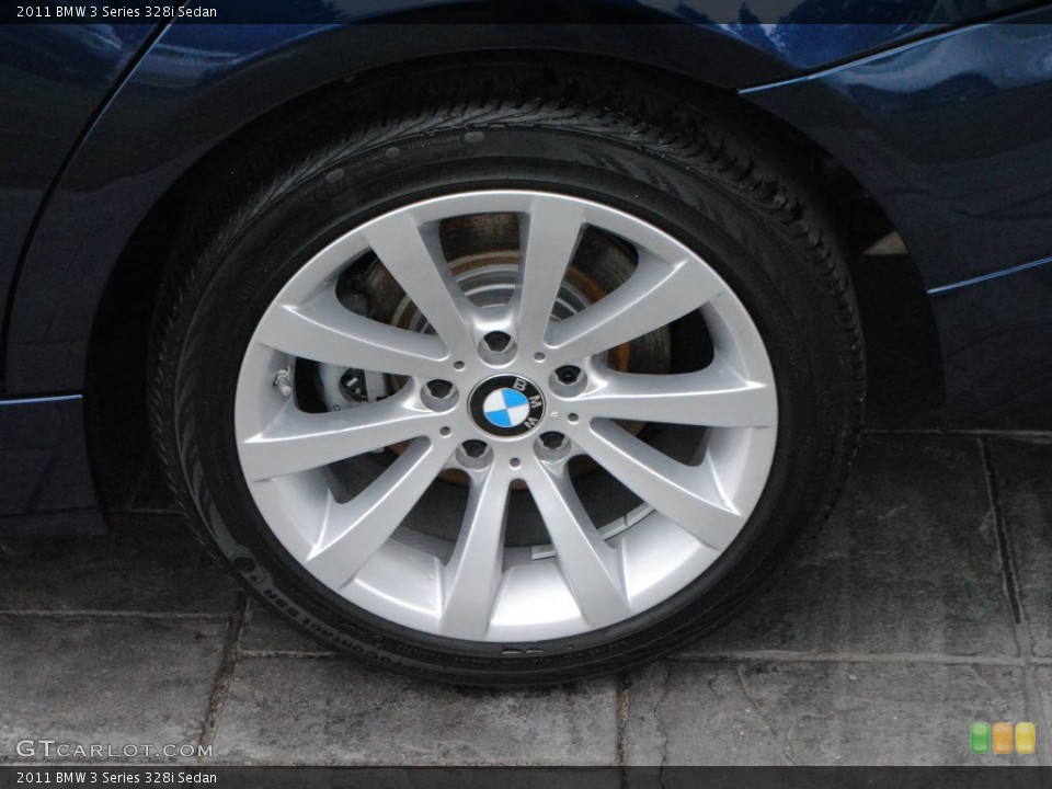 2011 BMW 3 Series 328i Sedan Wheel and Tire Photo #58490917