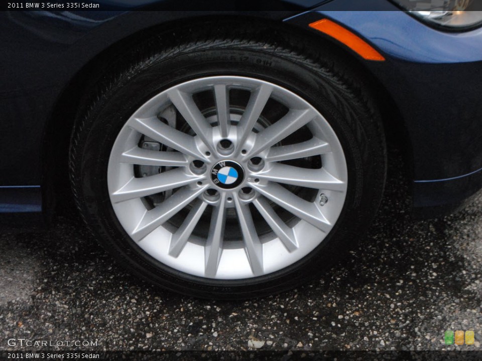 2011 BMW 3 Series 335i Sedan Wheel and Tire Photo #58491085
