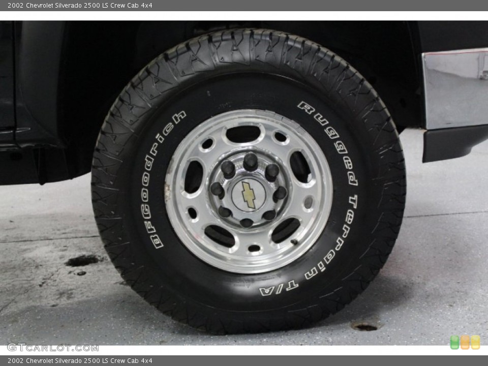 2002 Chevrolet Silverado 2500 LS Crew Cab 4x4 Wheel and Tire Photo #58496601