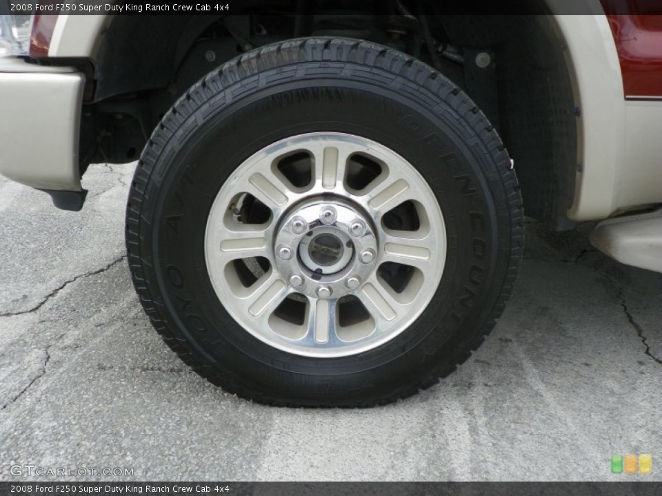 2008 Ford F250 Super Duty King Ranch Crew Cab 4x4 Wheel and Tire Photo #58497373