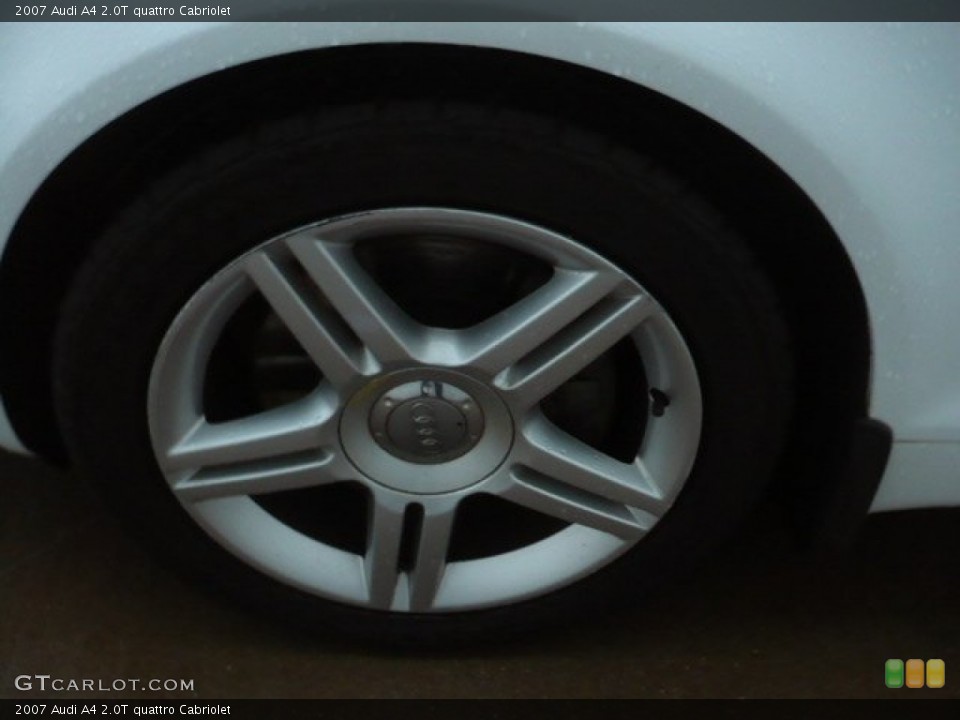 2007 Audi A4 2.0T quattro Cabriolet Wheel and Tire Photo #58500148