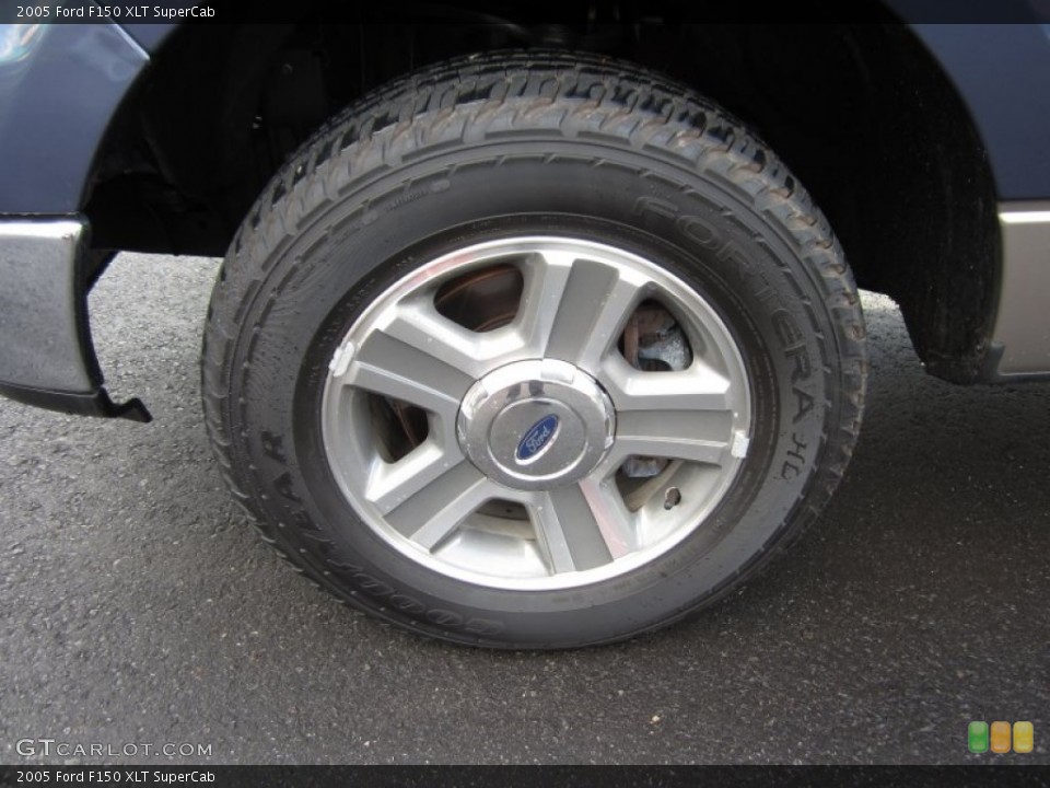 2005 Ford F150 XLT SuperCab Wheel and Tire Photo #58505450