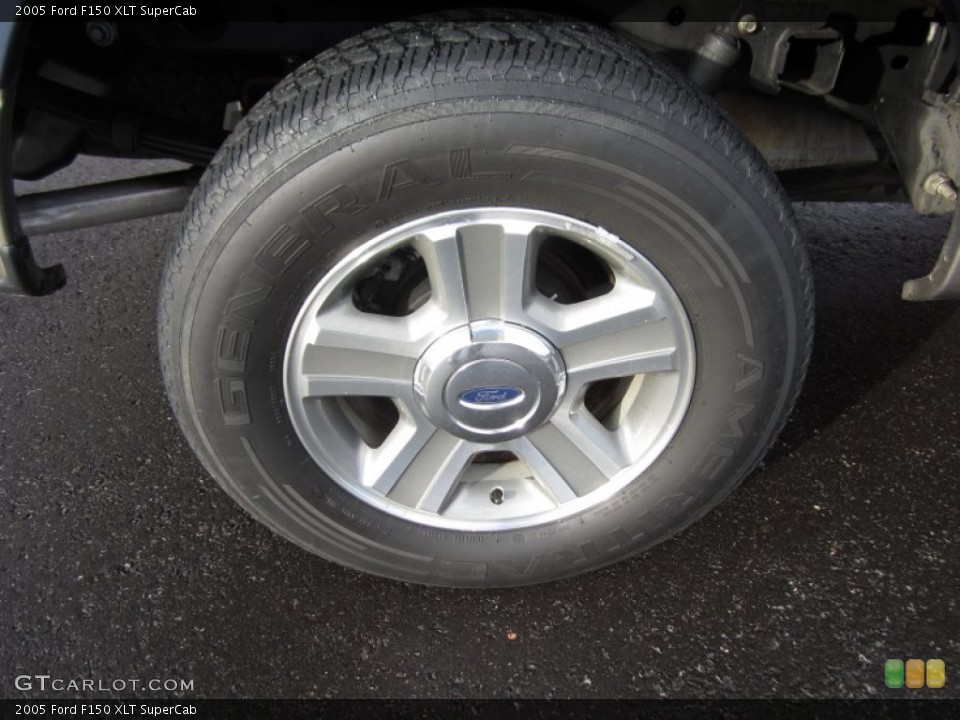 2005 Ford F150 XLT SuperCab Wheel and Tire Photo #58505459
