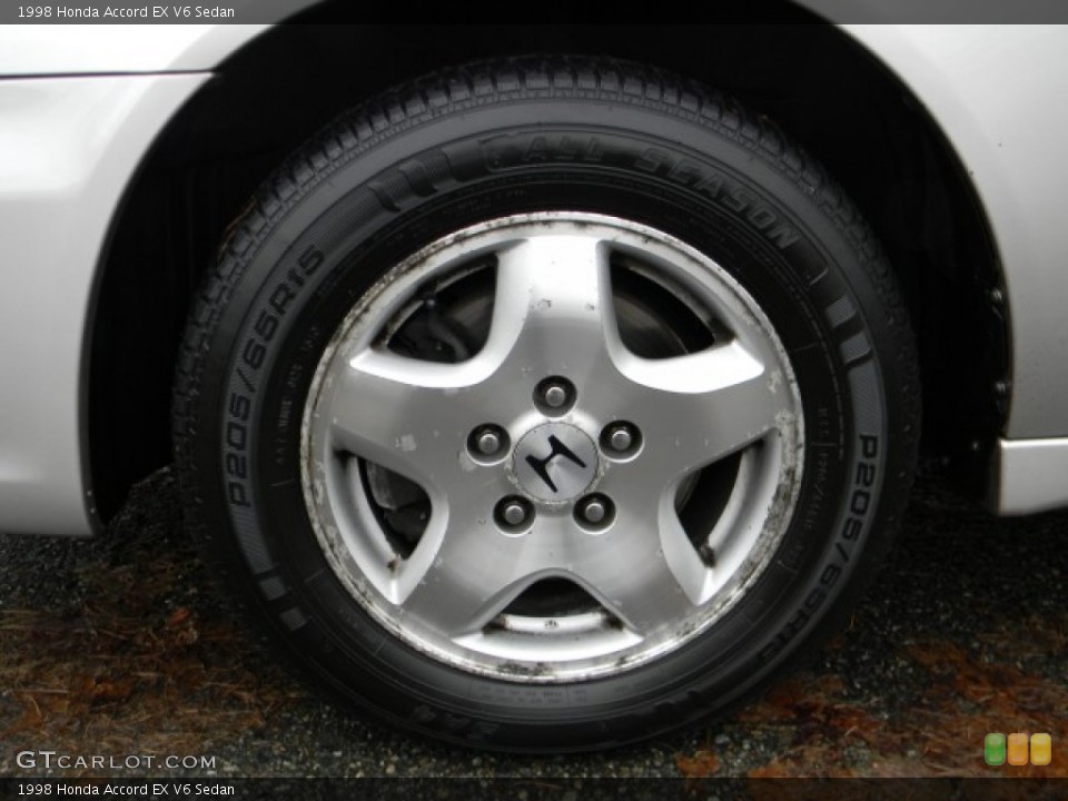 1998 Honda Accord EX V6 Sedan Wheel and Tire Photo #58520897