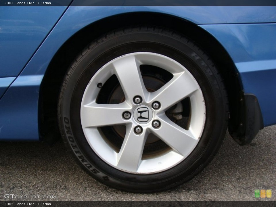 2007 Honda Civic EX Sedan Wheel and Tire Photo #58568031