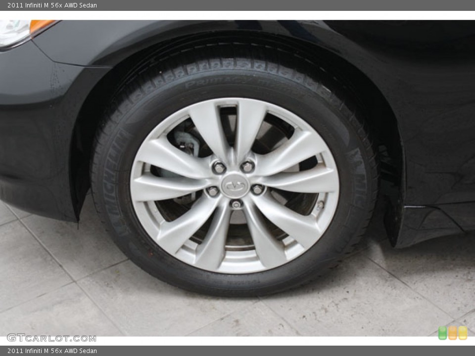 2011 Infiniti M 56x AWD Sedan Wheel and Tire Photo #58576560