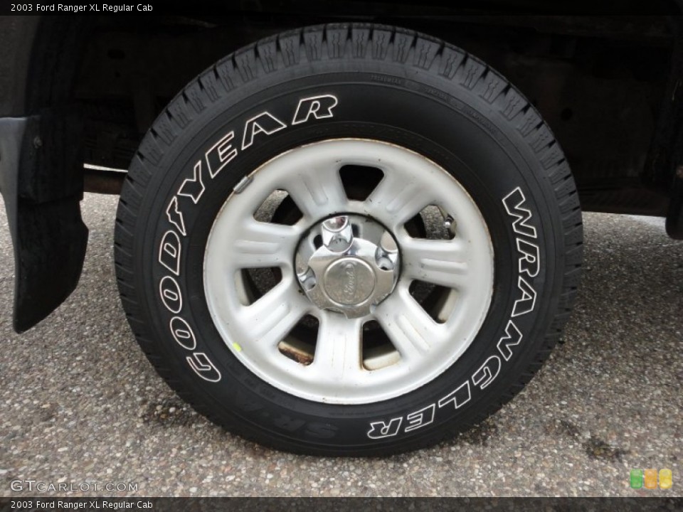 2003 Ford Ranger XL Regular Cab Wheel and Tire Photo #58589988