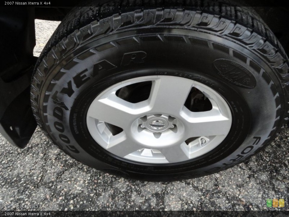 2007 Nissan Xterra X 4x4 Wheel and Tire Photo #58592595