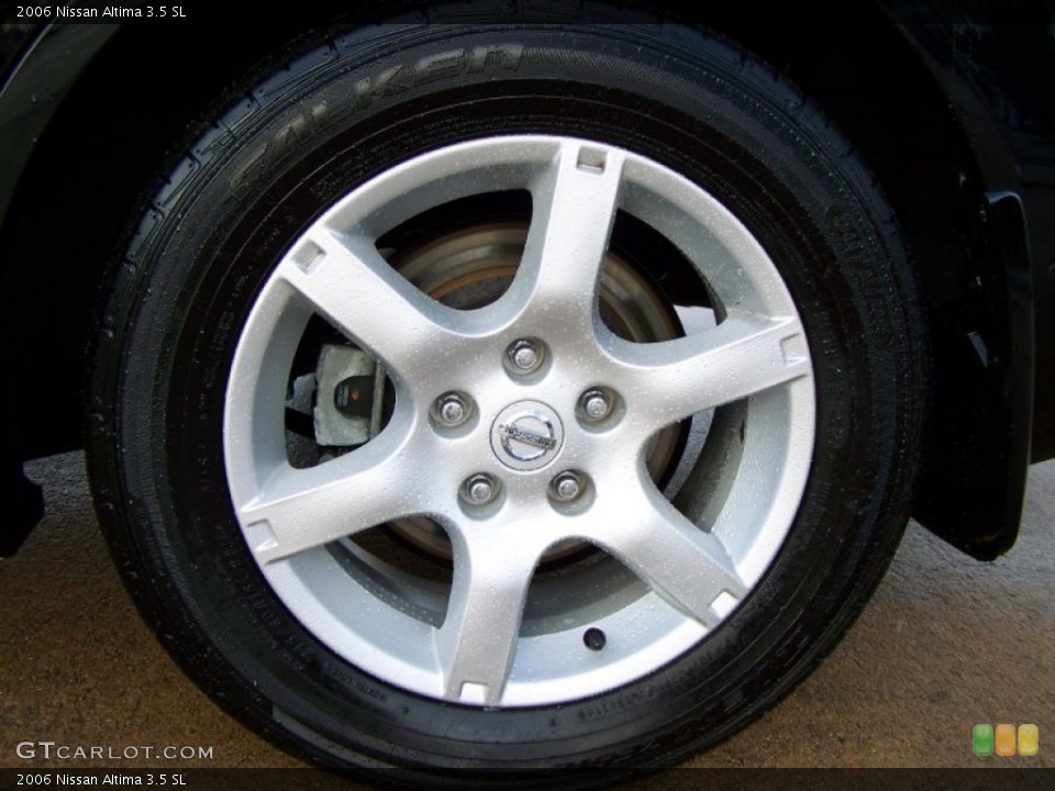 2006 Nissan Altima 3.5 SL Wheel and Tire Photo #58592976