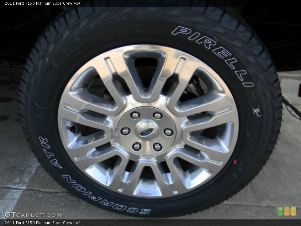 2011 Ford F150 Platinum SuperCrew 4x4 Wheel and Tire Photo #58594800