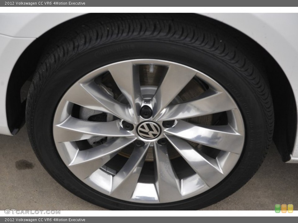 2012 Volkswagen CC VR6 4Motion Executive Wheel and Tire Photo #58619513