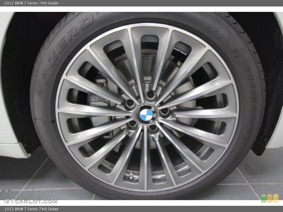 2012 BMW 7 Series 740i Sedan Wheel and Tire Photo #58625360