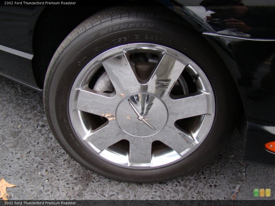 2002 Ford Thunderbird Premium Roadster Wheel and Tire Photo #58645298
