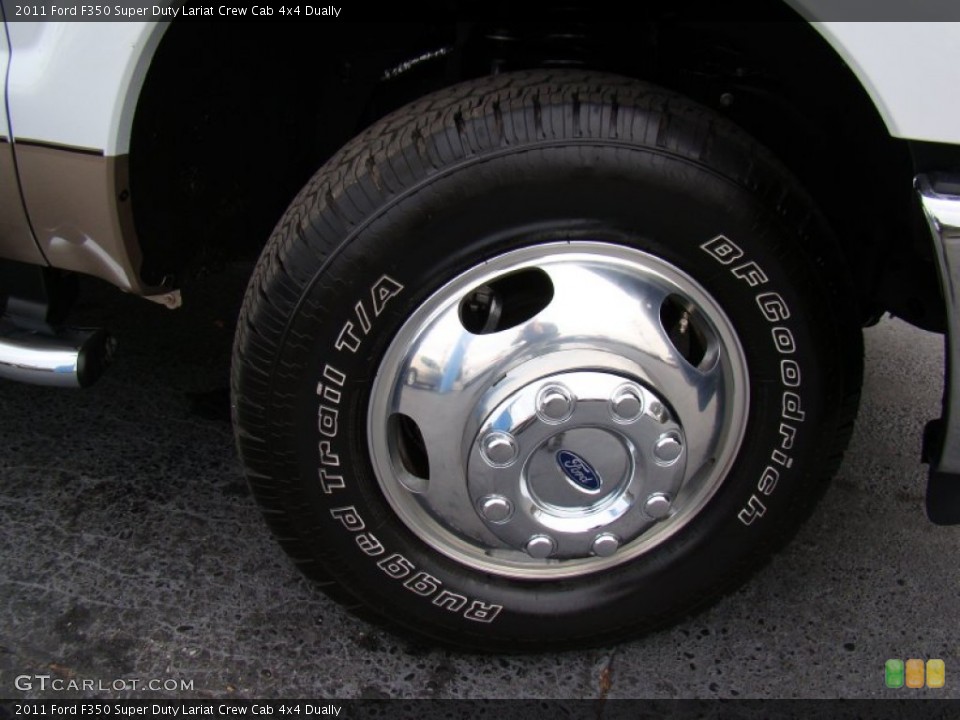 2011 Ford F350 Super Duty Lariat Crew Cab 4x4 Dually Wheel and Tire Photo #58646234