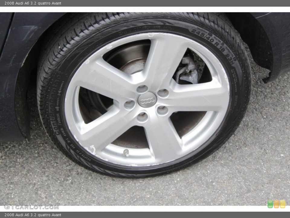 2008 Audi A6 3.2 quattro Avant Wheel and Tire Photo #58652936