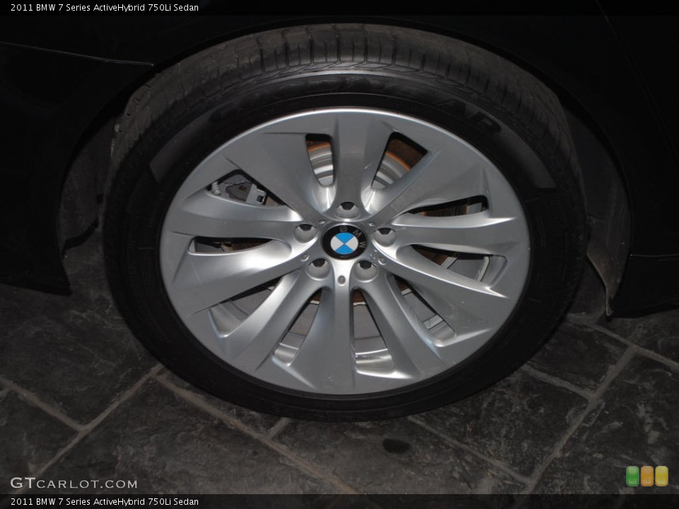 2011 BMW 7 Series ActiveHybrid 750Li Sedan Wheel and Tire Photo #58652948