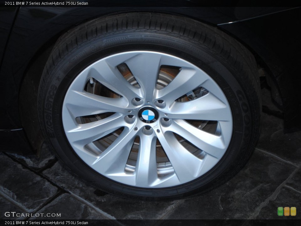 2011 BMW 7 Series ActiveHybrid 750Li Sedan Wheel and Tire Photo #58652978