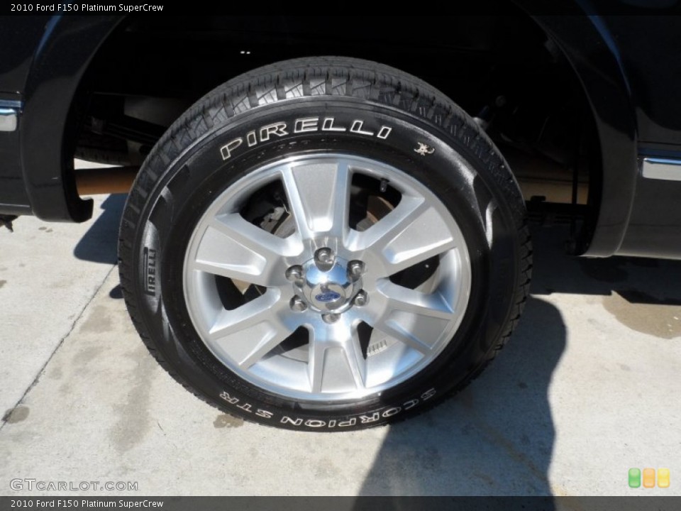 2010 Ford F150 Platinum SuperCrew Wheel and Tire Photo #58655506
