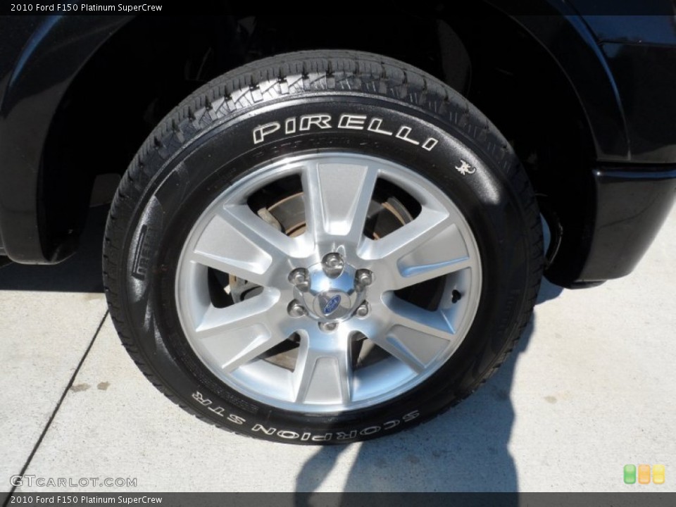 2010 Ford F150 Platinum SuperCrew Wheel and Tire Photo #58655516