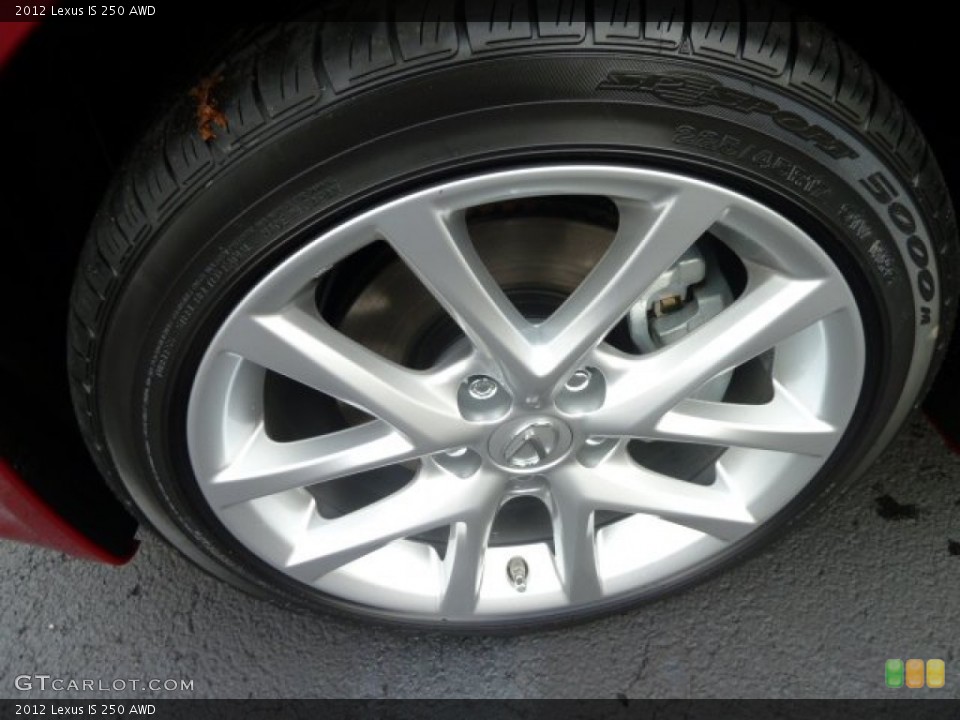 2012 Lexus IS 250 AWD Wheel and Tire Photo #58662500