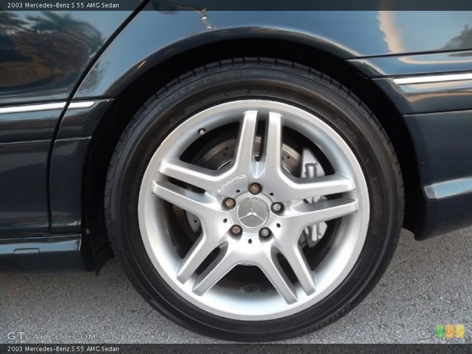 2003 Mercedes-Benz S 55 AMG Sedan Wheel and Tire Photo #58678938