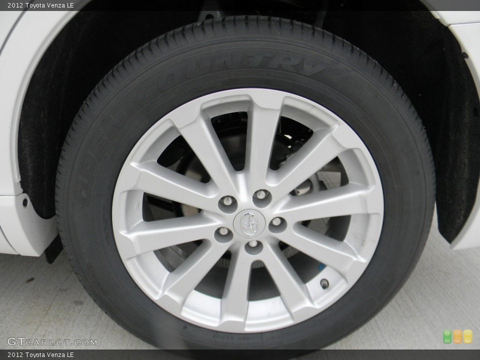 2012 Toyota Venza LE Wheel and Tire Photo #58685878