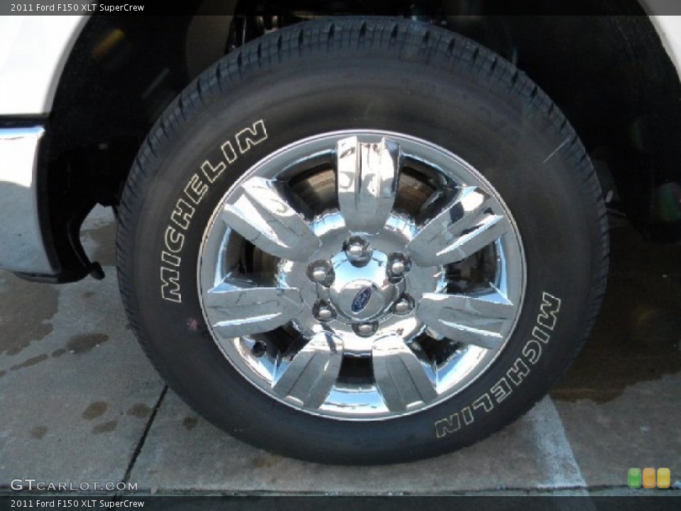 2011 Ford F150 XLT SuperCrew Wheel and Tire Photo #58688653