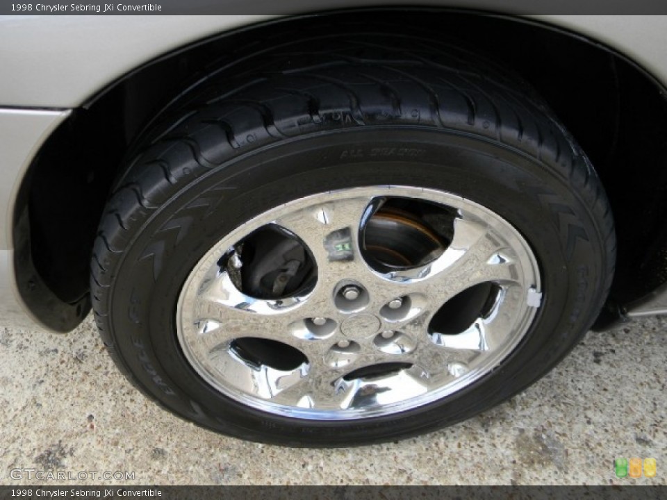 1998 Chrysler Sebring JXi Convertible Wheel and Tire Photo #58689271