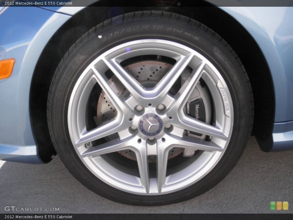 2012 Mercedes-Benz E 550 Cabriolet Wheel and Tire Photo #58718399