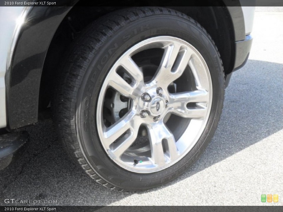 2010 Ford Explorer XLT Sport Wheel and Tire Photo #58719158