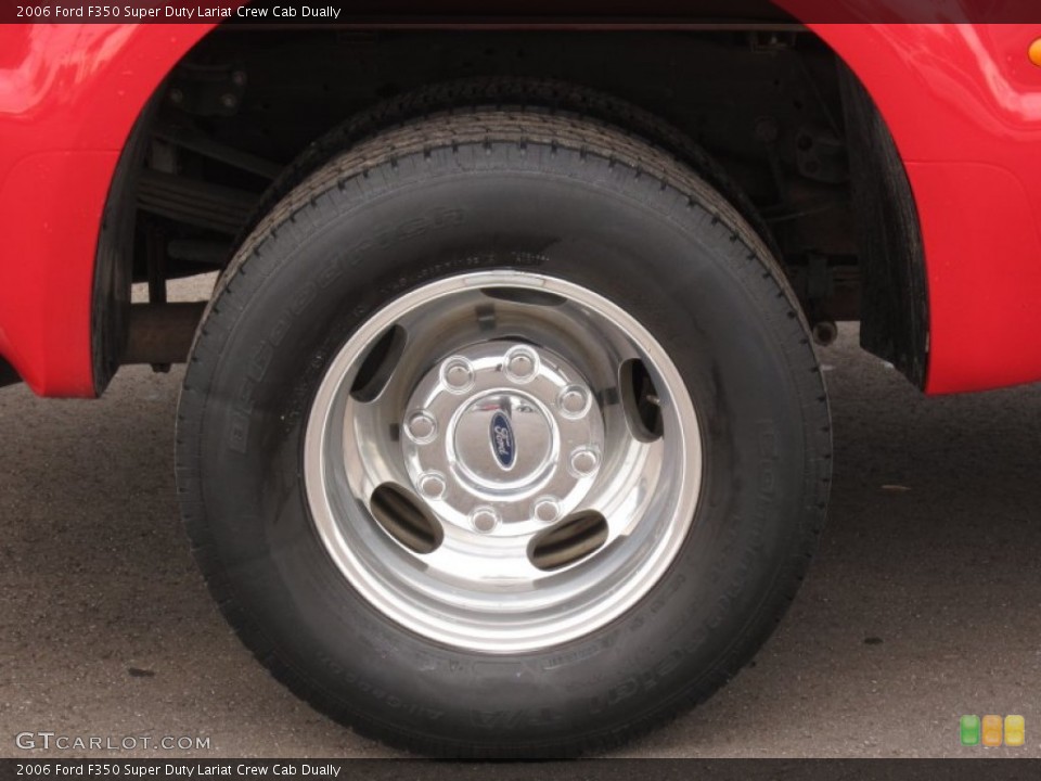2006 Ford F350 Super Duty Lariat Crew Cab Dually Wheel and Tire Photo #58728978