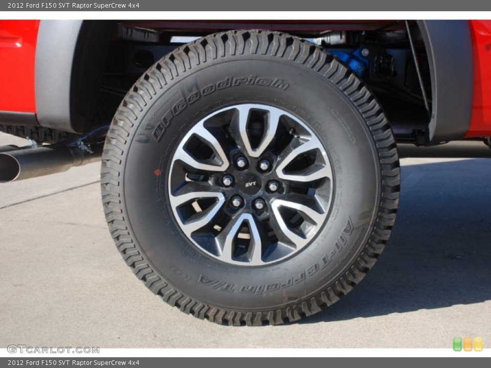 2012 Ford F150 SVT Raptor SuperCrew 4x4 Wheel and Tire Photo #58749570