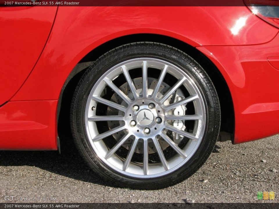2007 Mercedes-Benz SLK 55 AMG Roadster Wheel and Tire Photo #58758396