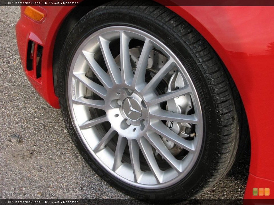 2007 Mercedes-Benz SLK 55 AMG Roadster Wheel and Tire Photo #58758828