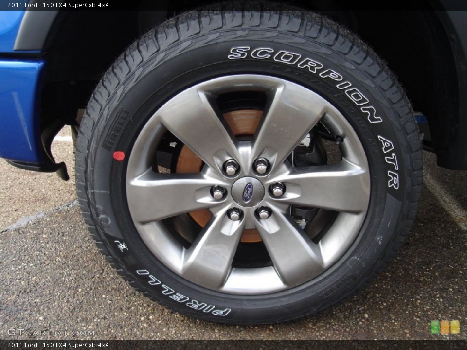 2011 Ford F150 FX4 SuperCab 4x4 Wheel and Tire Photo #58776417