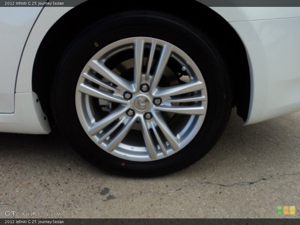 2012 Infiniti G 25 Journey Sedan Wheel and Tire Photo #58789810