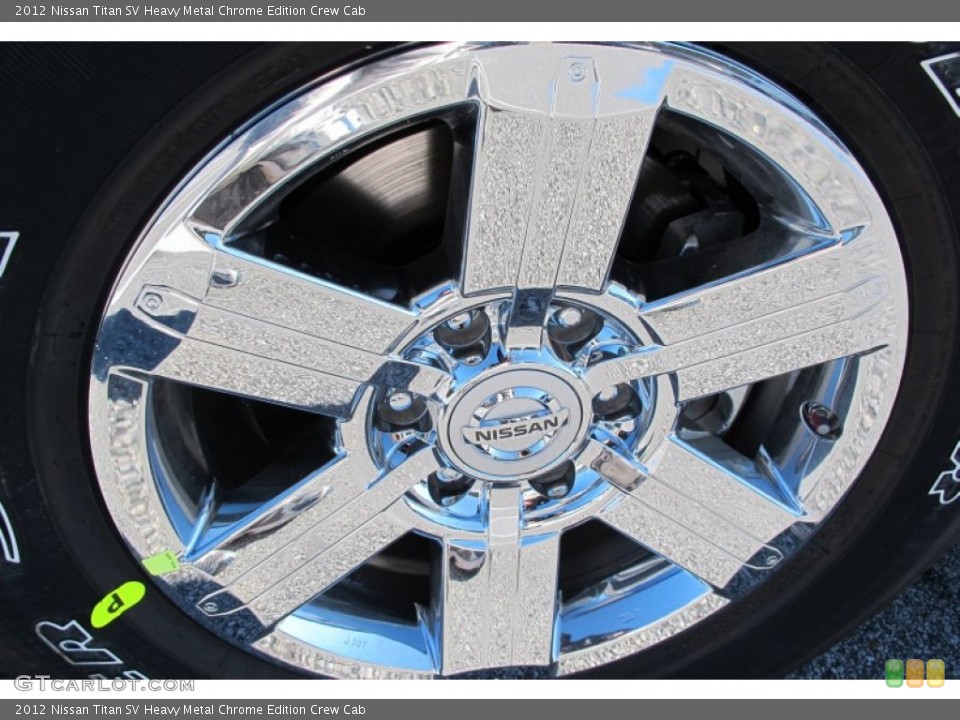 2012 Nissan Titan SV Heavy Metal Chrome Edition Crew Cab Wheel and Tire Photo #58802991
