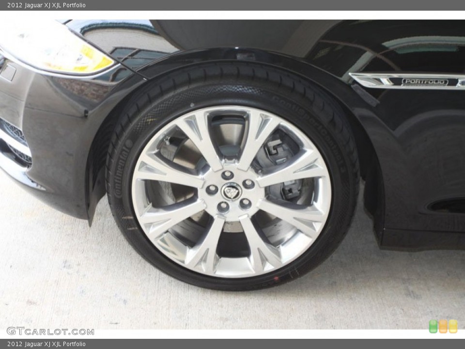 2012 Jaguar XJ XJL Portfolio Wheel and Tire Photo #58812450