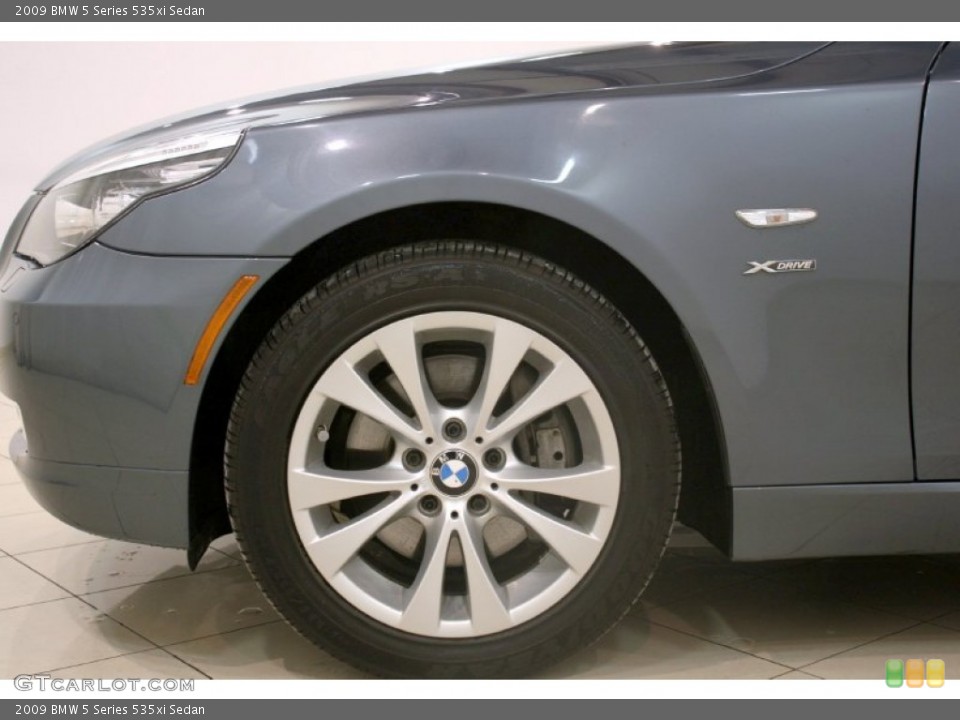 2009 BMW 5 Series 535xi Sedan Wheel and Tire Photo #58826179