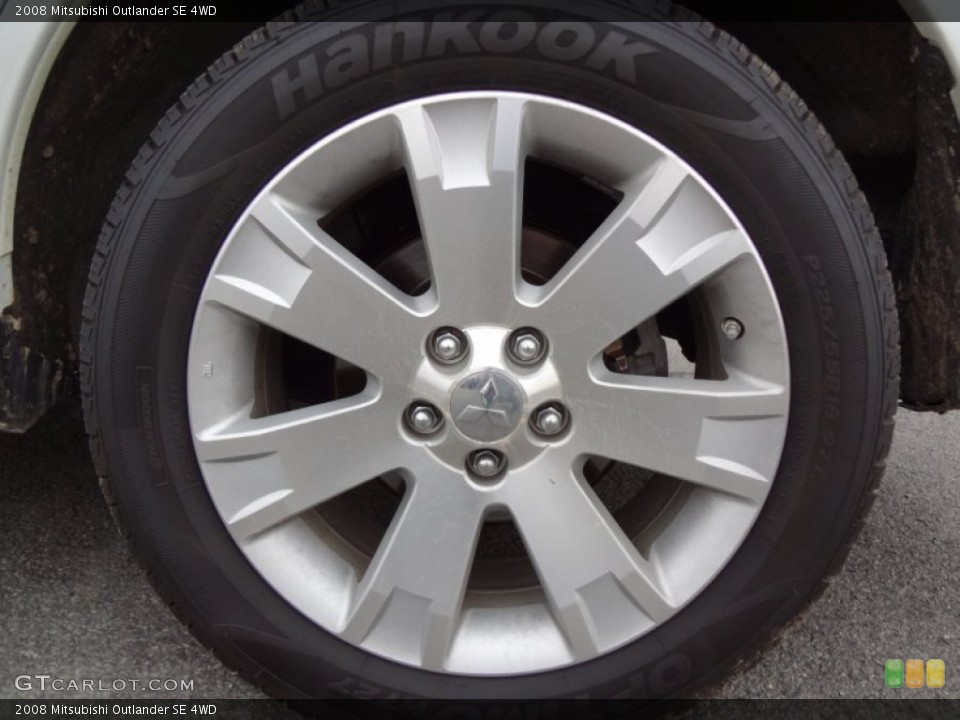 2008 Mitsubishi Outlander SE 4WD Wheel and Tire Photo #58826725