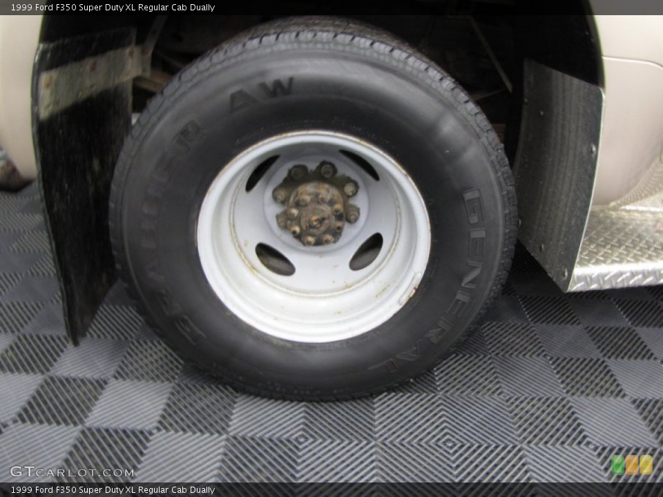 1999 Ford F350 Super Duty XL Regular Cab Dually Wheel and Tire Photo #58838558