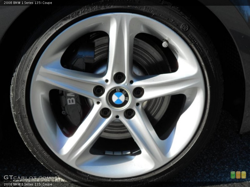 2008 BMW 1 Series 135i Coupe Wheel and Tire Photo #58838688