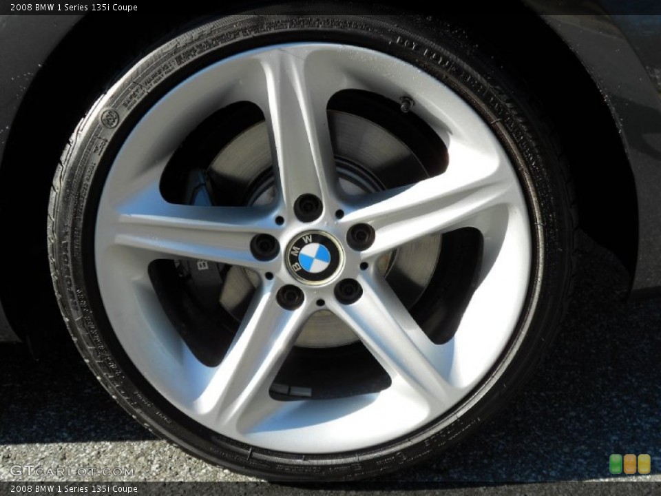 2008 BMW 1 Series 135i Coupe Wheel and Tire Photo #58838694