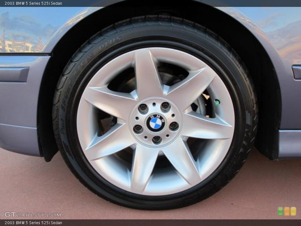 2003 BMW 5 Series 525i Sedan Wheel and Tire Photo #58842054