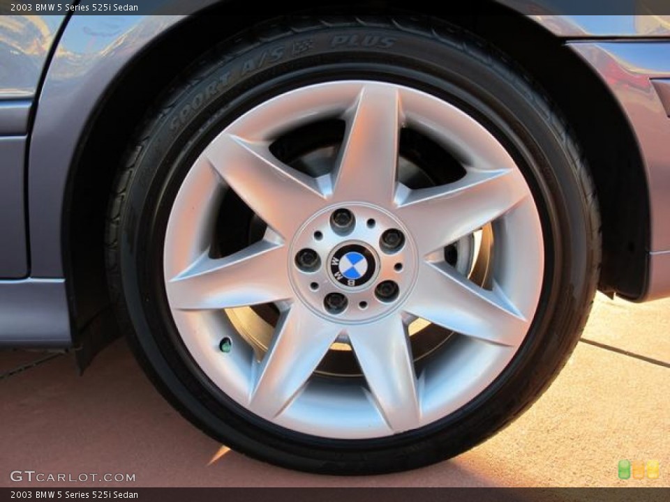 2003 BMW 5 Series 525i Sedan Wheel and Tire Photo #58842057